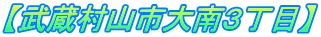 【武蔵村山市大南３丁目】